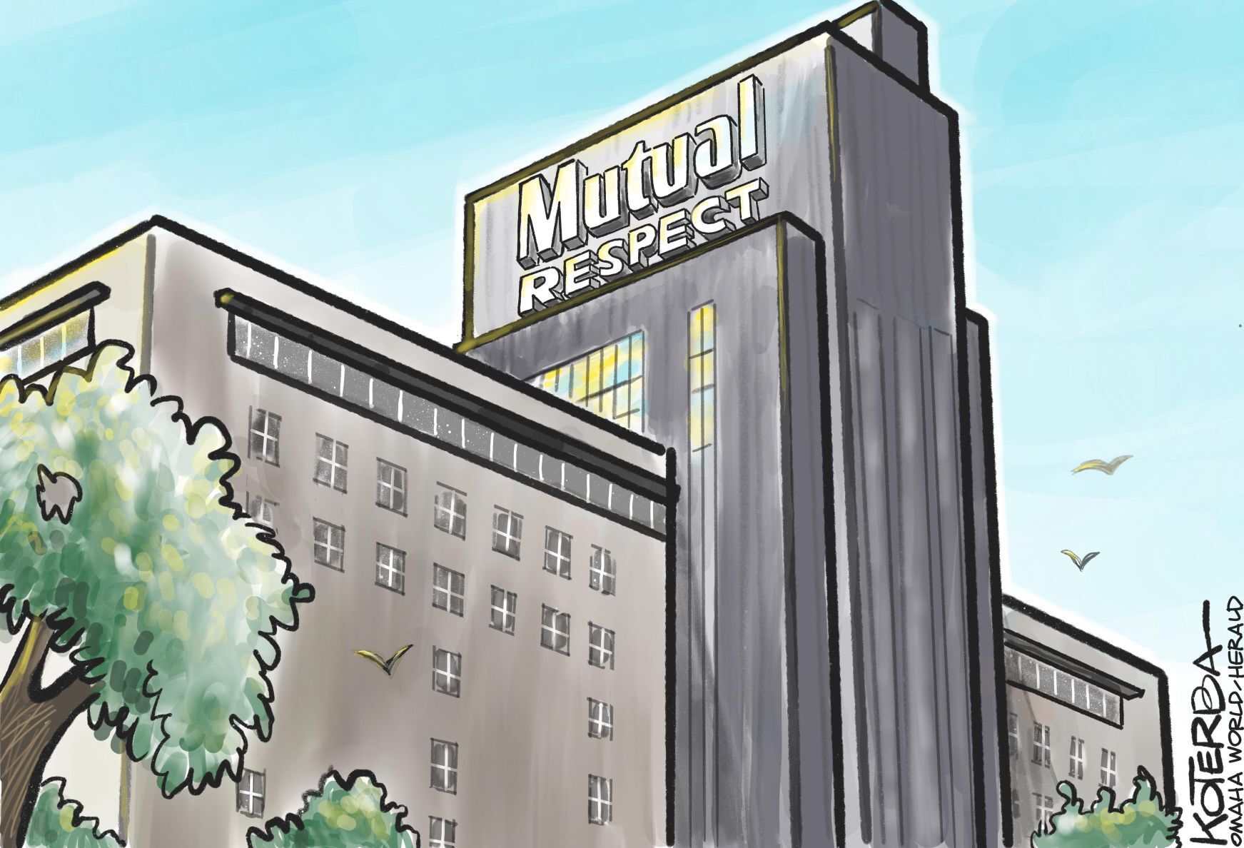 Jeff Koterba's latest cartoon: Sign of progress